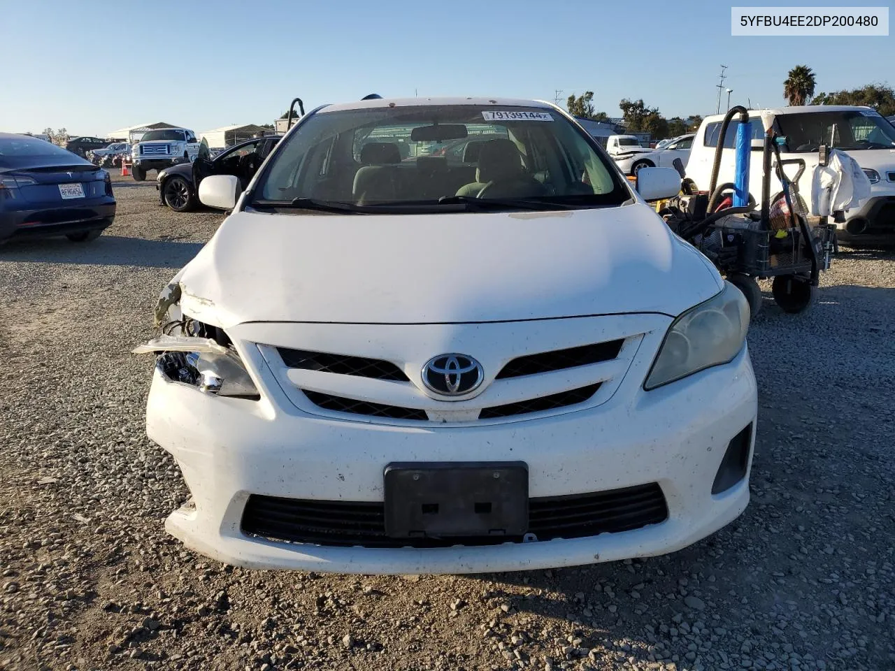 2013 Toyota Corolla Base VIN: 5YFBU4EE2DP200480 Lot: 79139144