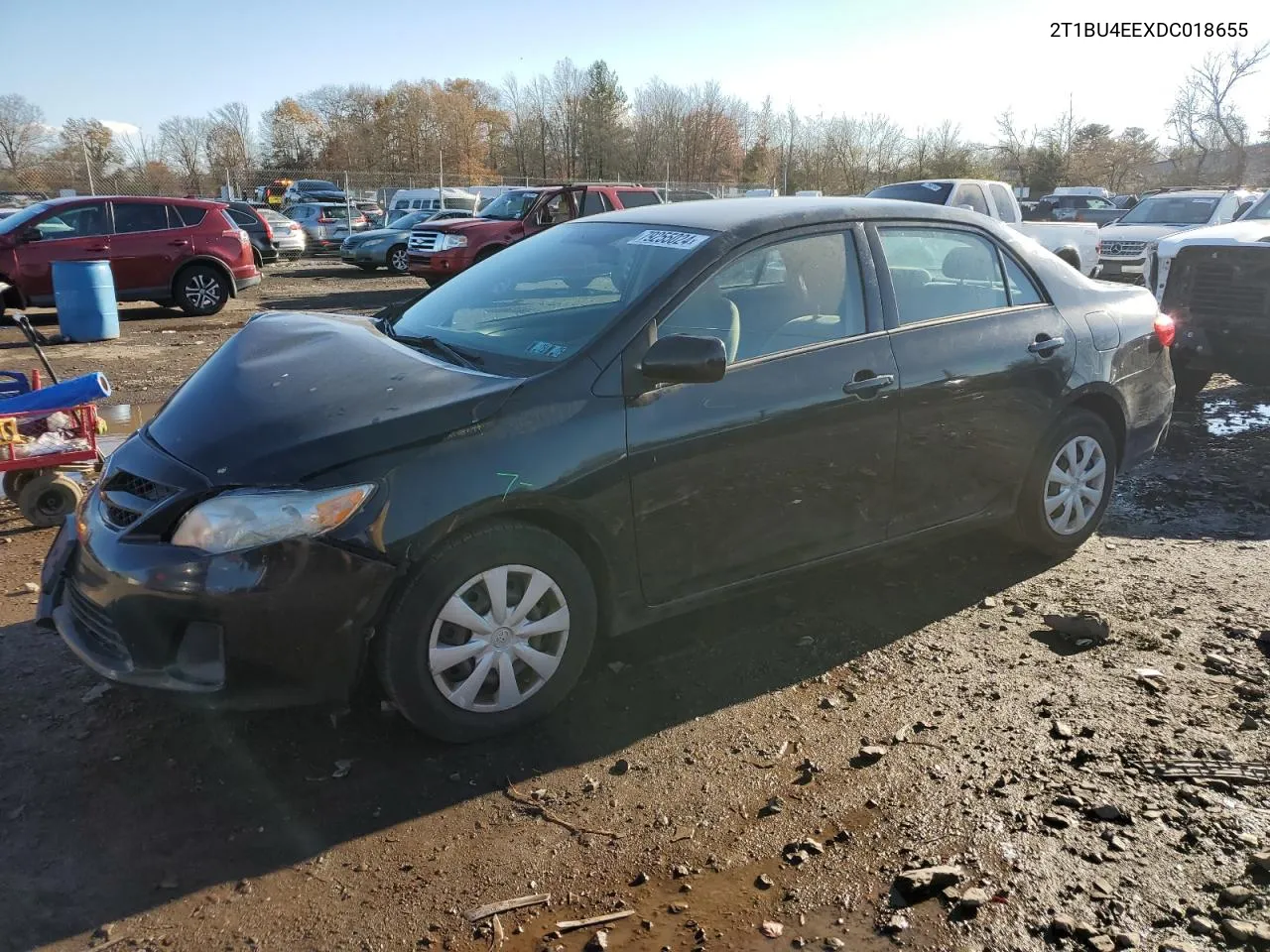 2013 Toyota Corolla Base VIN: 2T1BU4EEXDC018655 Lot: 79255024