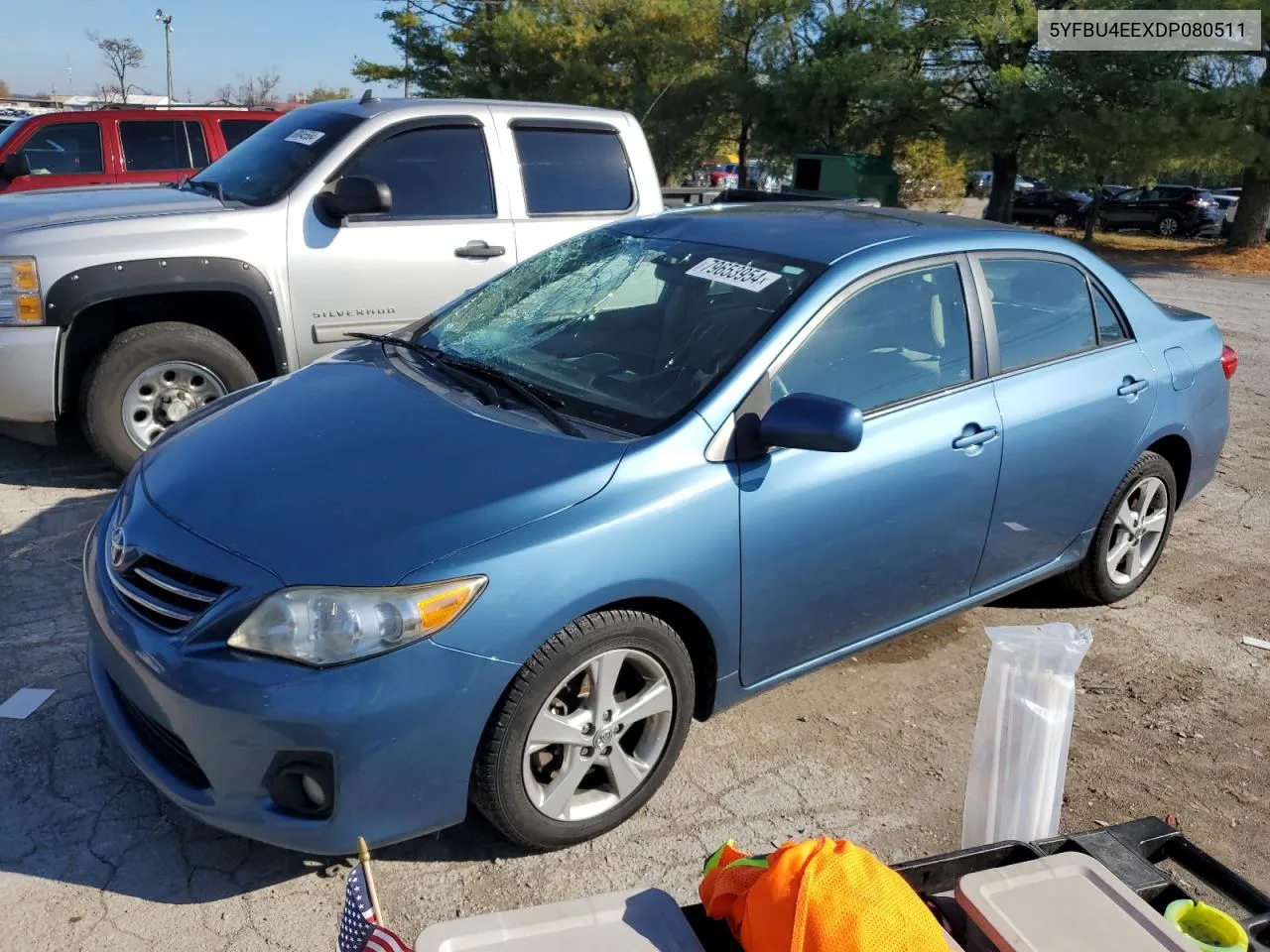 2013 Toyota Corolla Base VIN: 5YFBU4EEXDP080511 Lot: 79653954