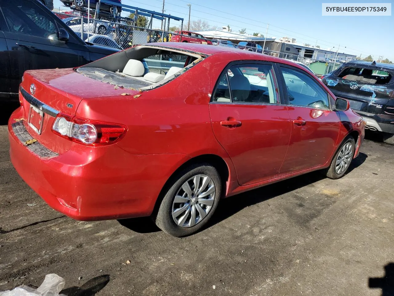 2013 Toyota Corolla Base VIN: 5YFBU4EE9DP175349 Lot: 79746474