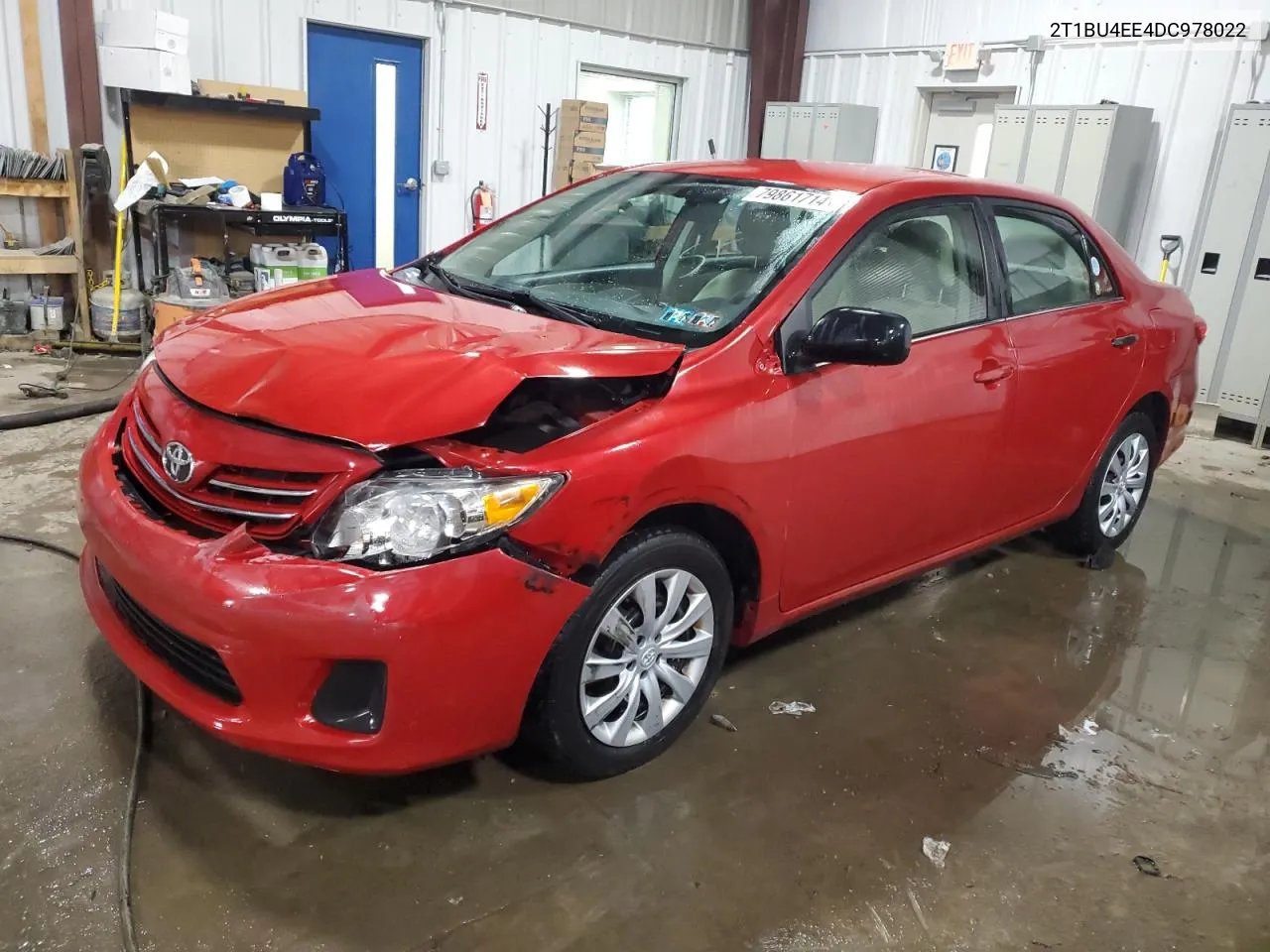 2013 Toyota Corolla Base VIN: 2T1BU4EE4DC978022 Lot: 79861714