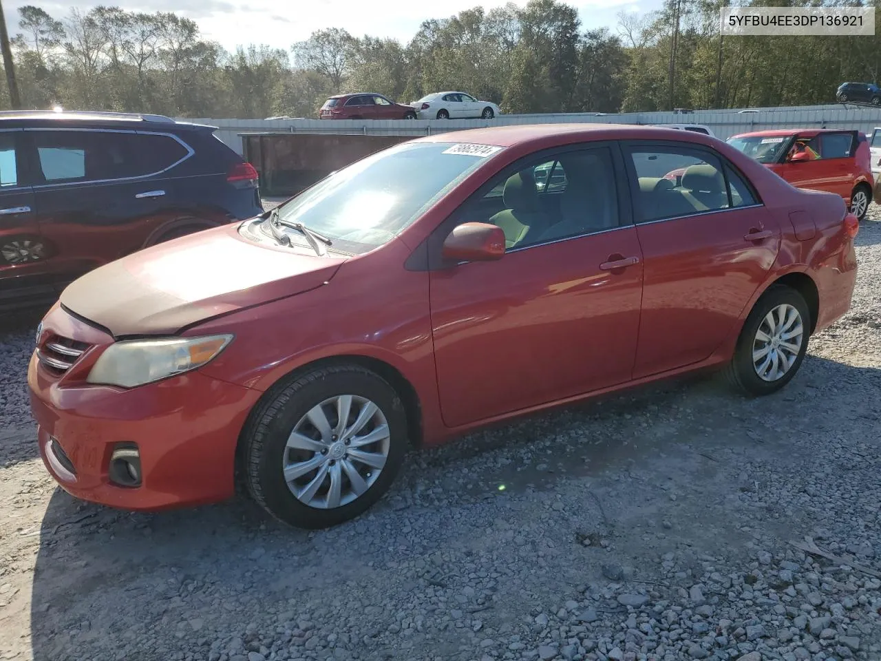 2013 Toyota Corolla Base VIN: 5YFBU4EE3DP136921 Lot: 79862974