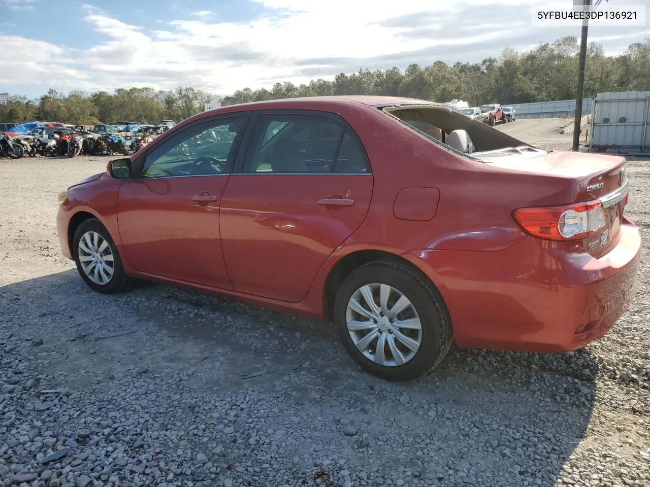 2013 Toyota Corolla Base VIN: 5YFBU4EE3DP136921 Lot: 79862974