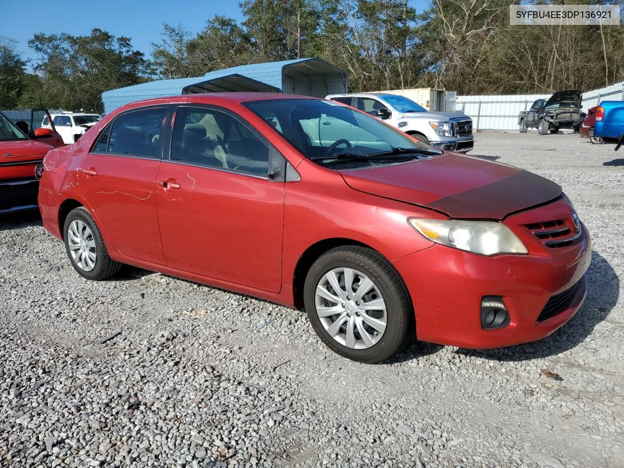 2013 Toyota Corolla Base VIN: 5YFBU4EE3DP136921 Lot: 79862974