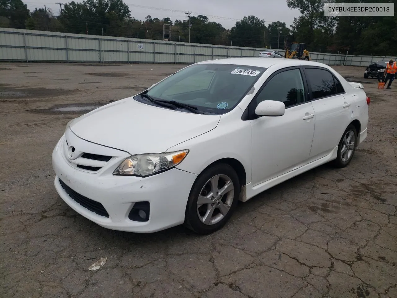 2013 Toyota Corolla Base VIN: 5YFBU4EE3DP200018 Lot: 79897434