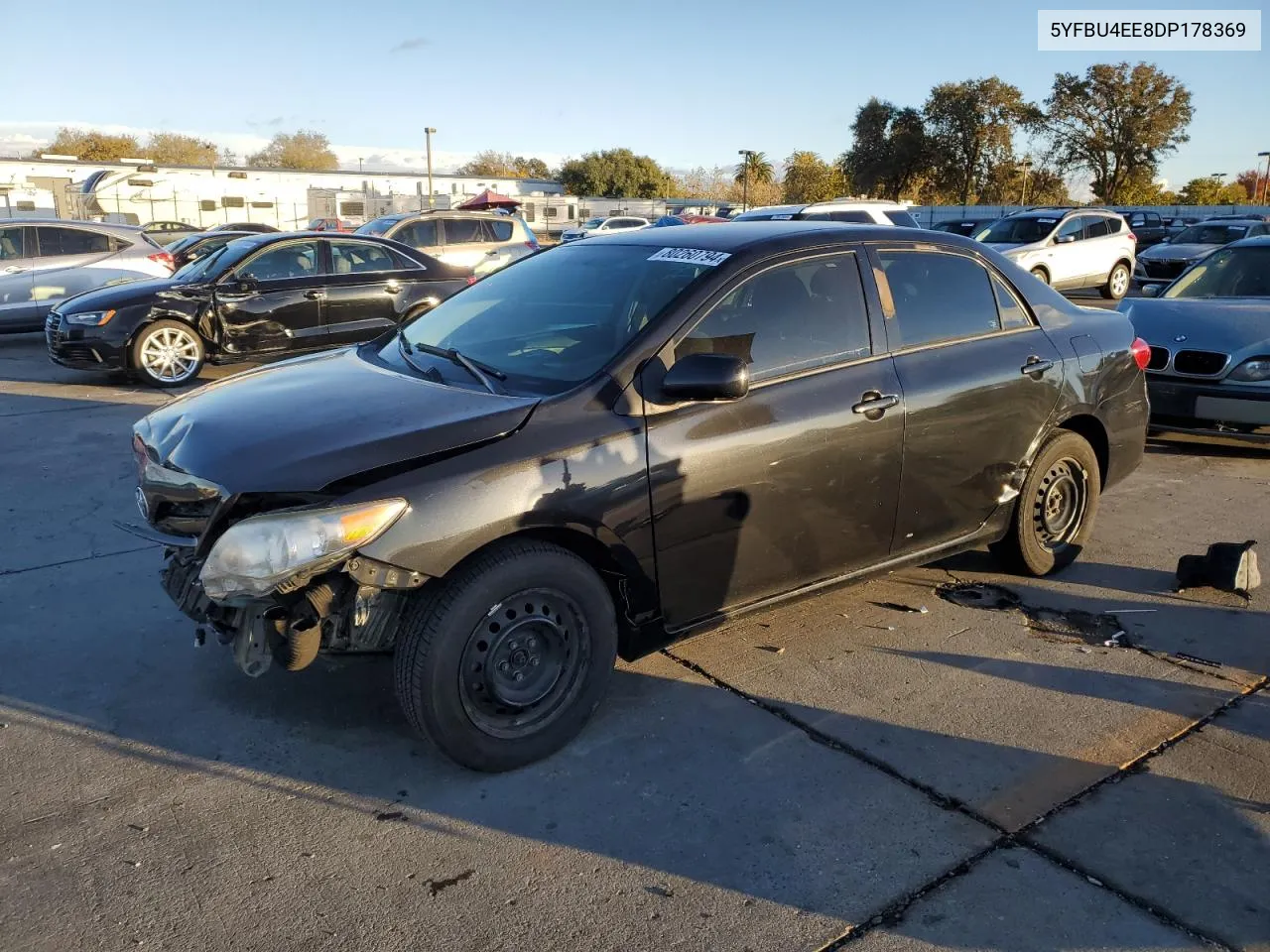 2013 Toyota Corolla Base VIN: 5YFBU4EE8DP178369 Lot: 80260794