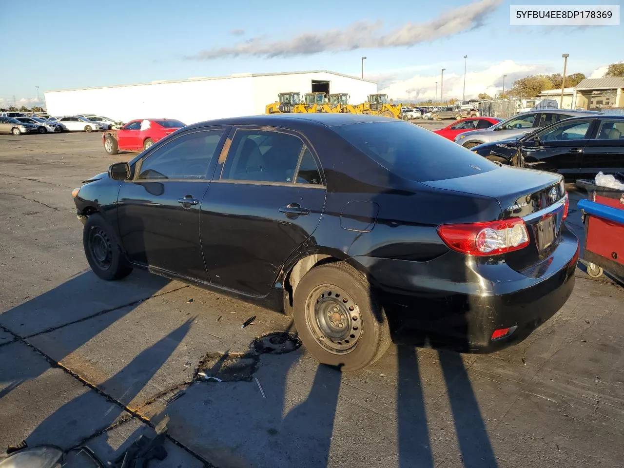 2013 Toyota Corolla Base VIN: 5YFBU4EE8DP178369 Lot: 80260794