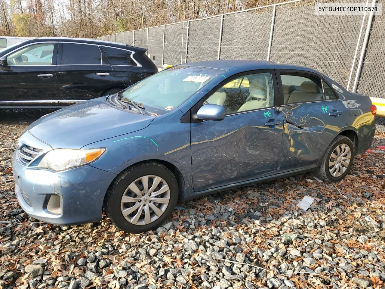 2013 Toyota Corolla Base VIN: 5YFBU4EE4DP110571 Lot: 80651324