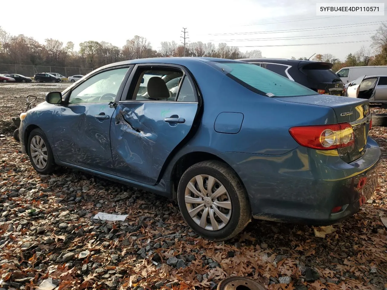 2013 Toyota Corolla Base VIN: 5YFBU4EE4DP110571 Lot: 80651324