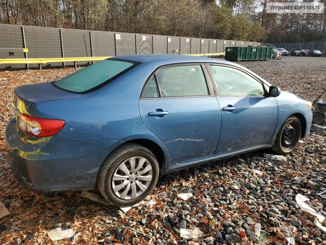 2013 Toyota Corolla Base VIN: 5YFBU4EE4DP110571 Lot: 80651324