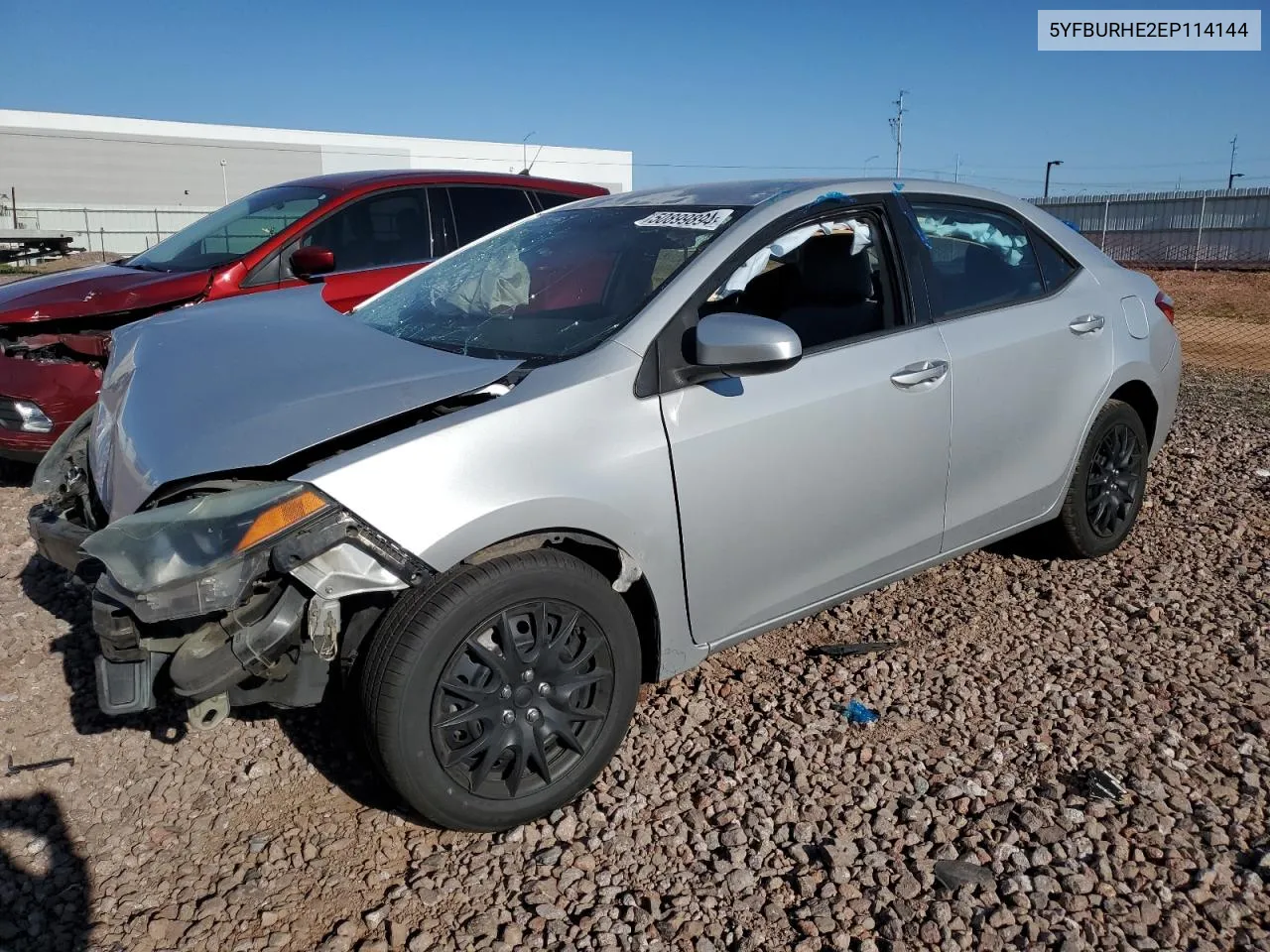 2014 Toyota Corolla L VIN: 5YFBURHE2EP114144 Lot: 50899894