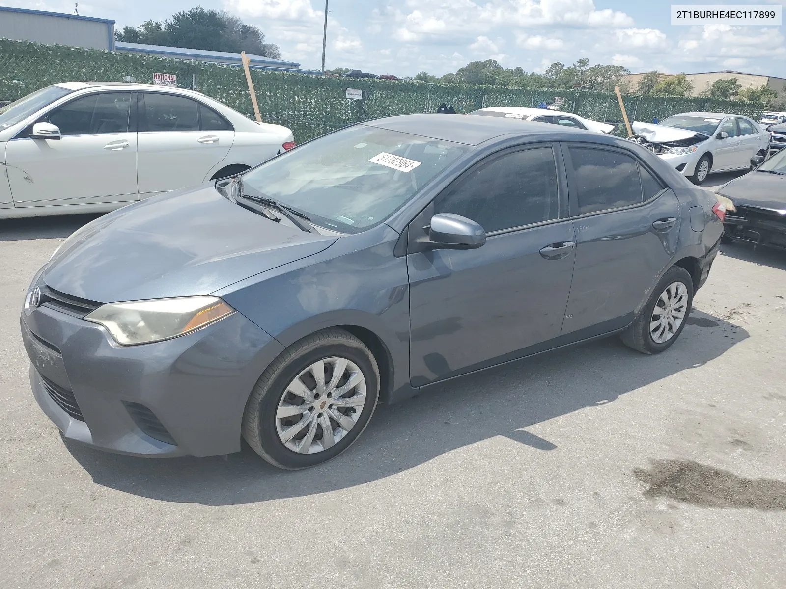 2014 Toyota Corolla L VIN: 2T1BURHE4EC117899 Lot: 51782964