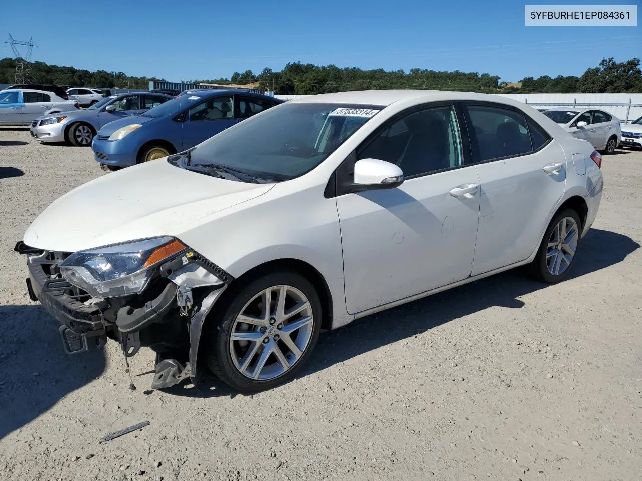 2014 Toyota Corolla L VIN: 5YFBURHE1EP084361 Lot: 57533314