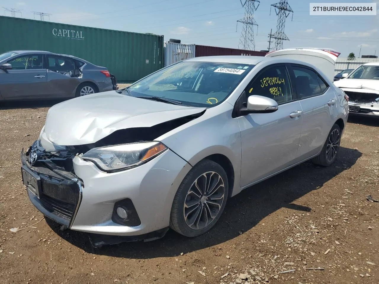 2014 Toyota Corolla L VIN: 2T1BURHE9EC042844 Lot: 58754064