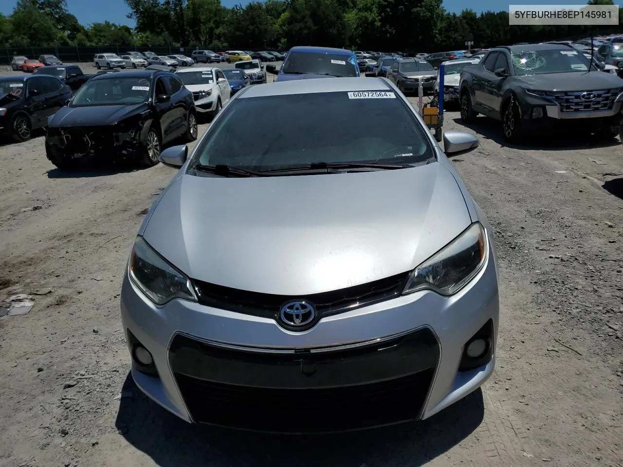 2014 Toyota Corolla L VIN: 5YFBURHE8EP145981 Lot: 60572564