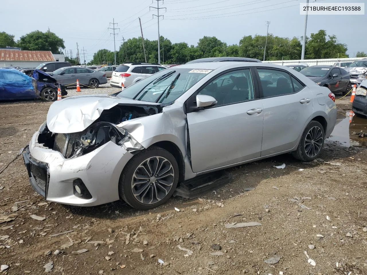 2014 Toyota Corolla L VIN: 2T1BURHE4EC193588 Lot: 62731674