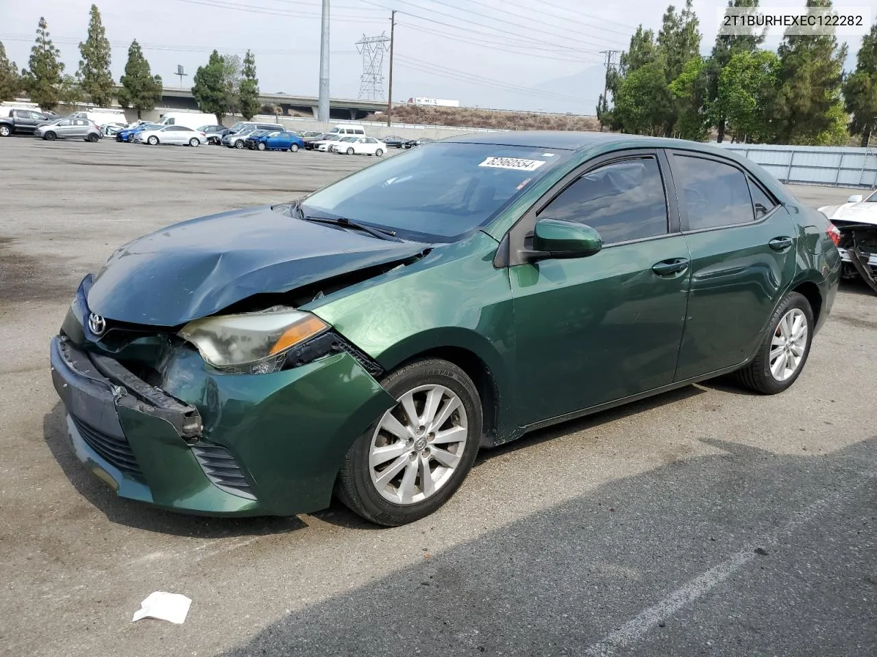 2014 Toyota Corolla L VIN: 2T1BURHEXEC122282 Lot: 62960554