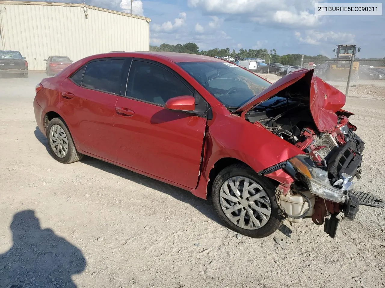 2014 Toyota Corolla L VIN: 2T1BURHE5EC090311 Lot: 63889134