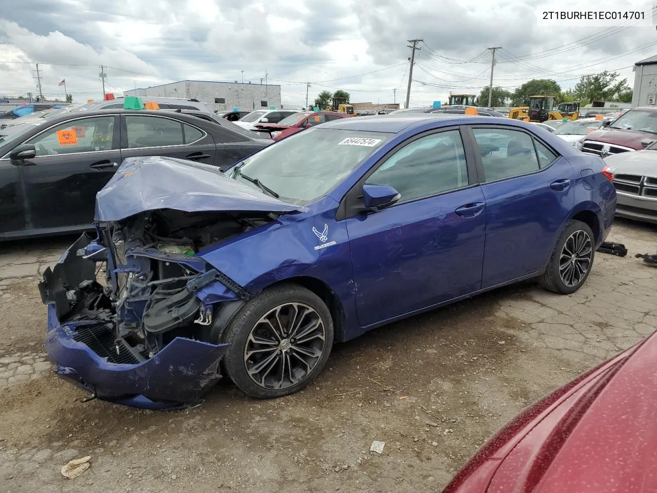 2014 Toyota Corolla L VIN: 2T1BURHE1EC014701 Lot: 65447574