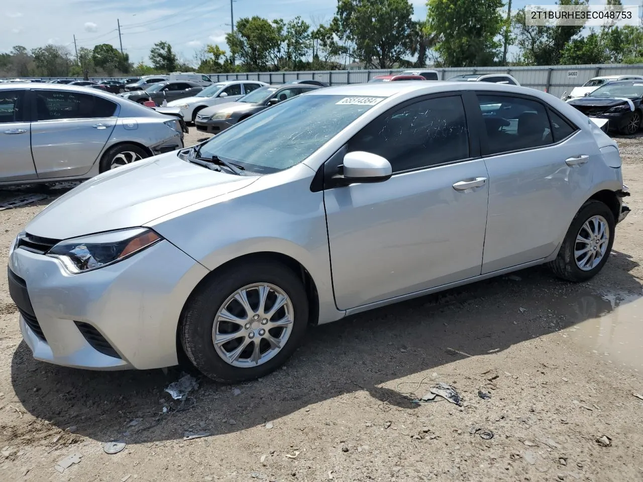 2014 Toyota Corolla L VIN: 2T1BURHE3EC048753 Lot: 65514384