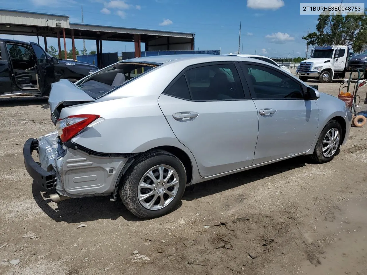 2014 Toyota Corolla L VIN: 2T1BURHE3EC048753 Lot: 65514384