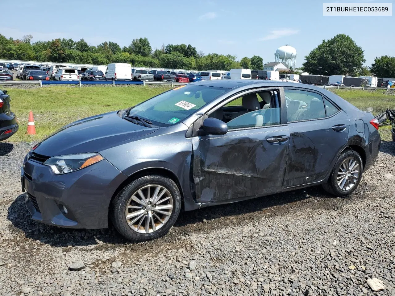 2T1BURHE1EC053689 2014 Toyota Corolla L