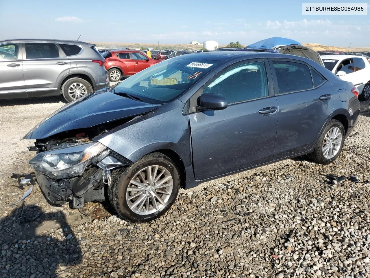 2014 Toyota Corolla L VIN: 2T1BURHE8EC084986 Lot: 66086874