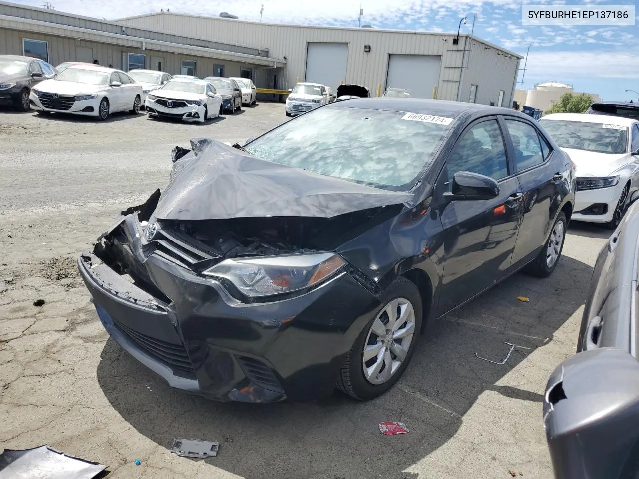 2014 Toyota Corolla L VIN: 5YFBURHE1EP137186 Lot: 66932174