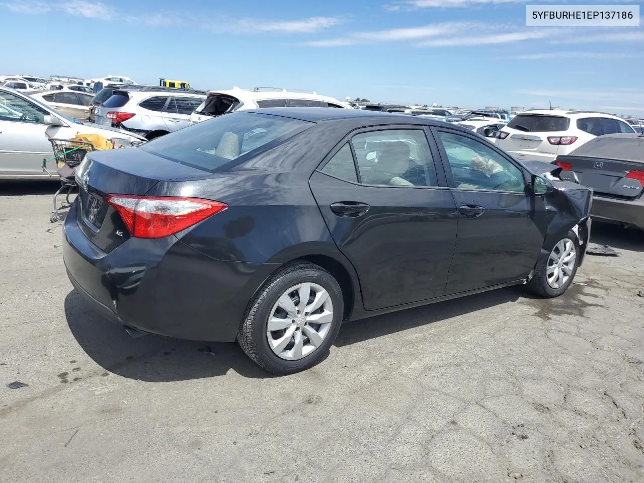 2014 Toyota Corolla L VIN: 5YFBURHE1EP137186 Lot: 66932174