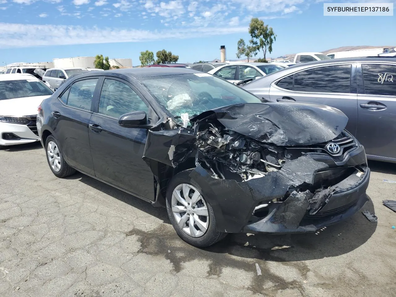 2014 Toyota Corolla L VIN: 5YFBURHE1EP137186 Lot: 66932174