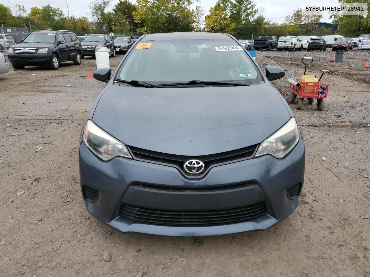 2014 Toyota Corolla L VIN: 5YFBURHE1EP128942 Lot: 67665404