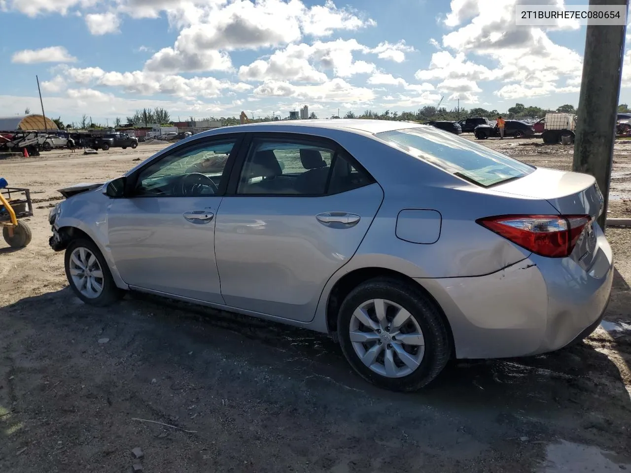 2014 Toyota Corolla L VIN: 2T1BURHE7EC080654 Lot: 67727294