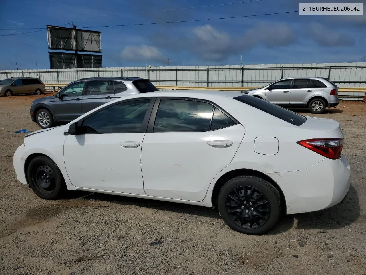 2014 Toyota Corolla L VIN: 2T1BURHE0EC205042 Lot: 67735734