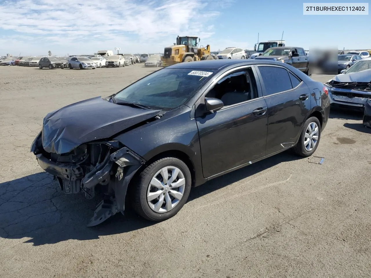 2014 Toyota Corolla L VIN: 2T1BURHEXEC112402 Lot: 68070534