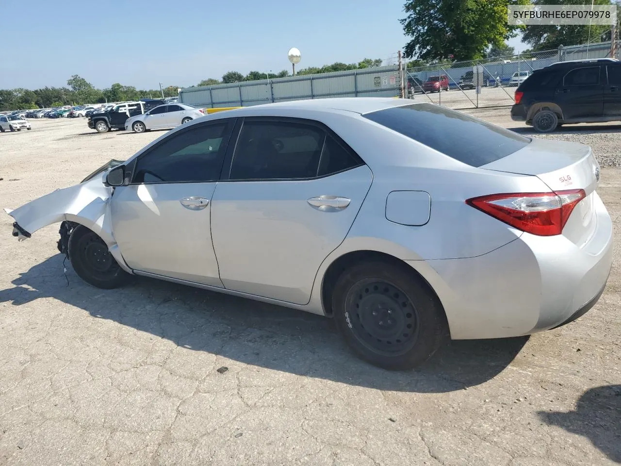 2014 Toyota Corolla L VIN: 5YFBURHE6EP079978 Lot: 68227114