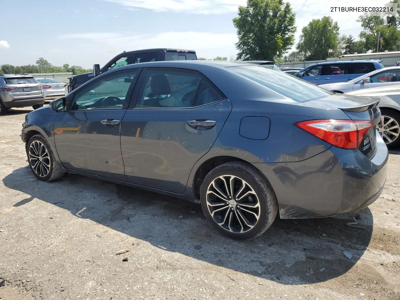 2014 Toyota Corolla L VIN: 2T1BURHE3EC032214 Lot: 68370214