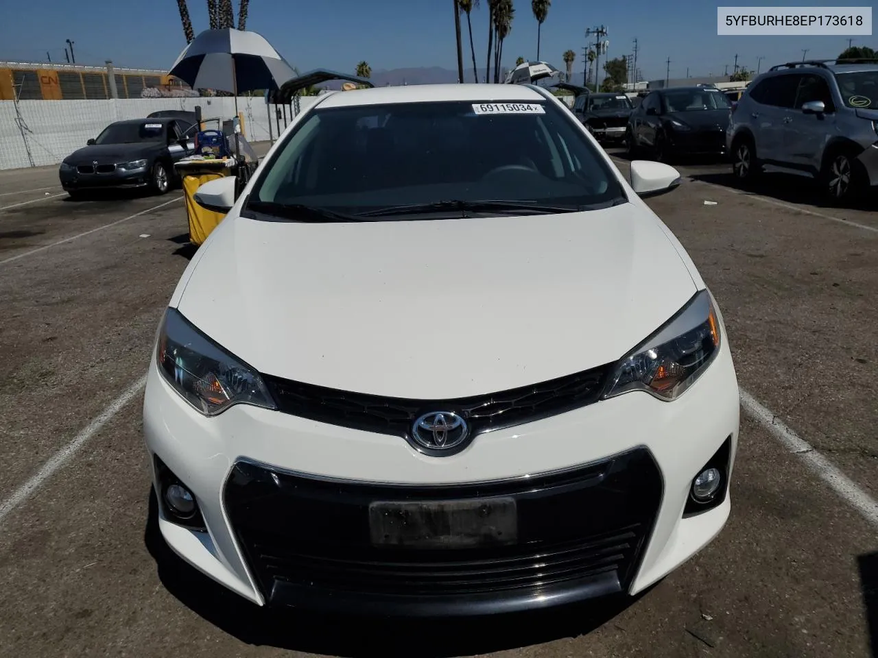 2014 Toyota Corolla L VIN: 5YFBURHE8EP173618 Lot: 69115034