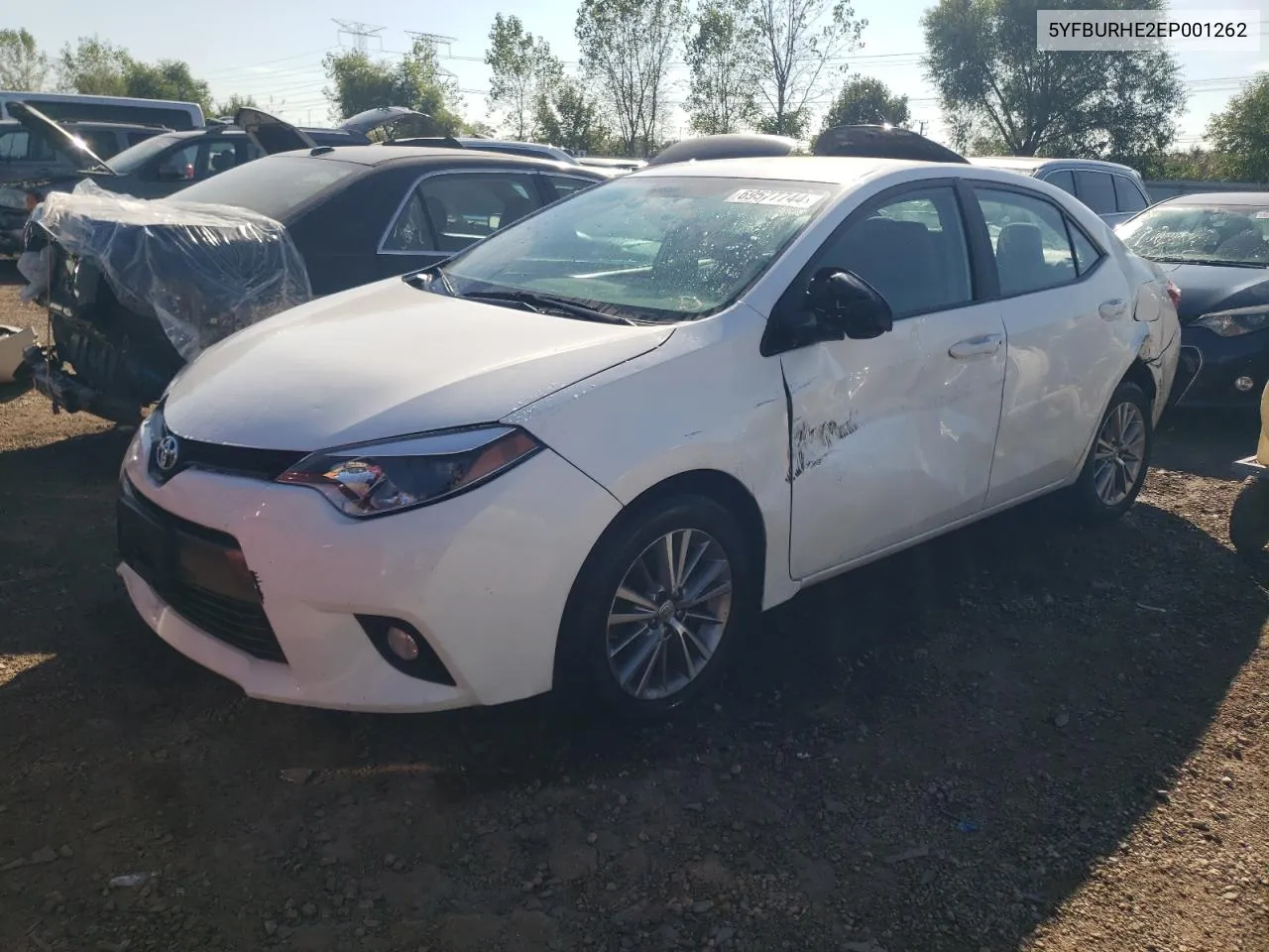 2014 Toyota Corolla L VIN: 5YFBURHE2EP001262 Lot: 69577744