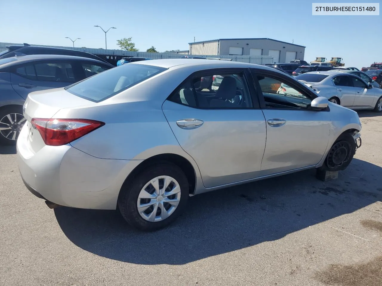 2014 Toyota Corolla L VIN: 2T1BURHE5EC151480 Lot: 69587354