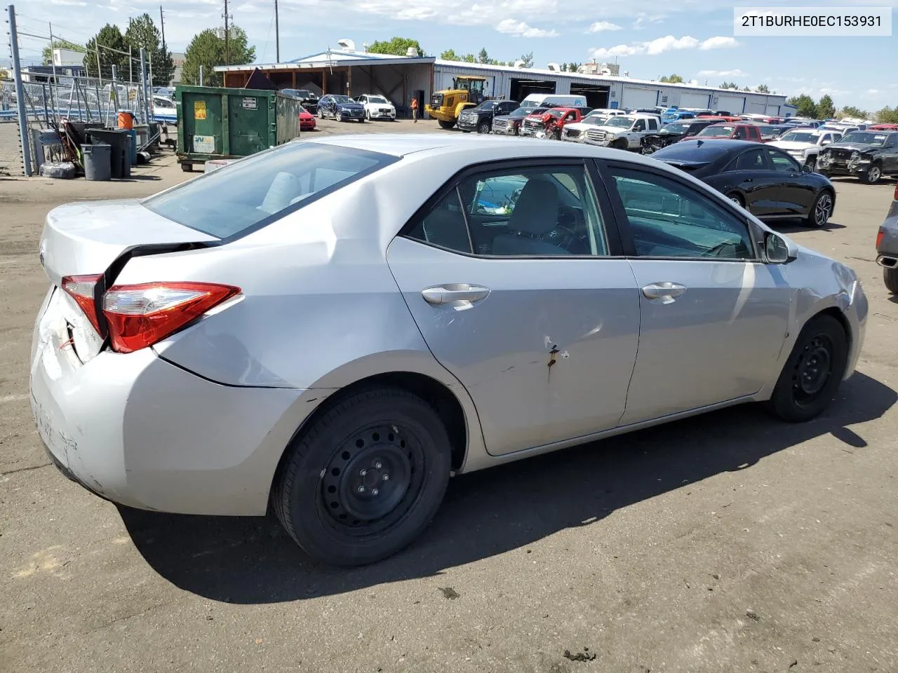 2014 Toyota Corolla L VIN: 2T1BURHE0EC153931 Lot: 69654384