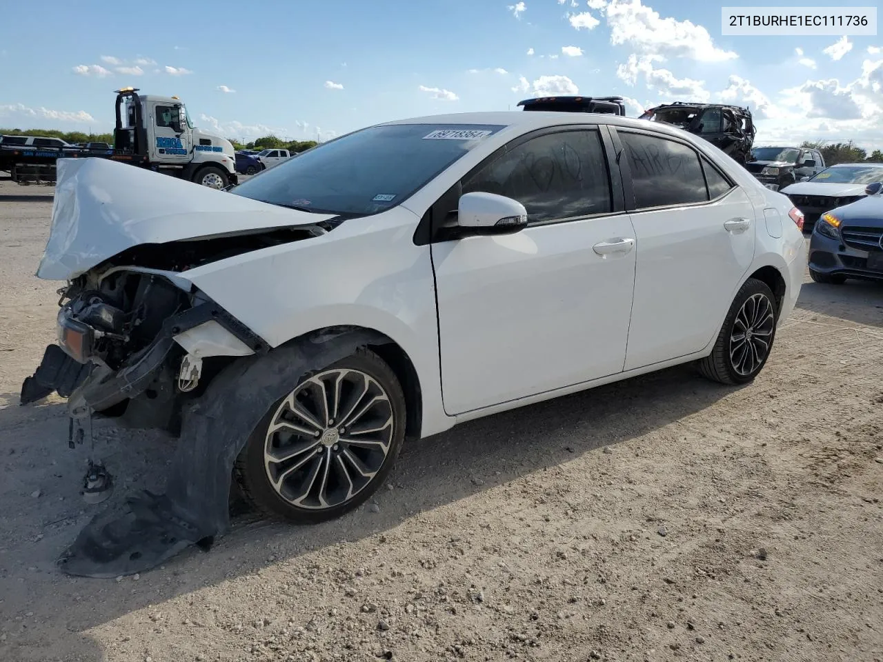 2014 Toyota Corolla L VIN: 2T1BURHE1EC111736 Lot: 69718364