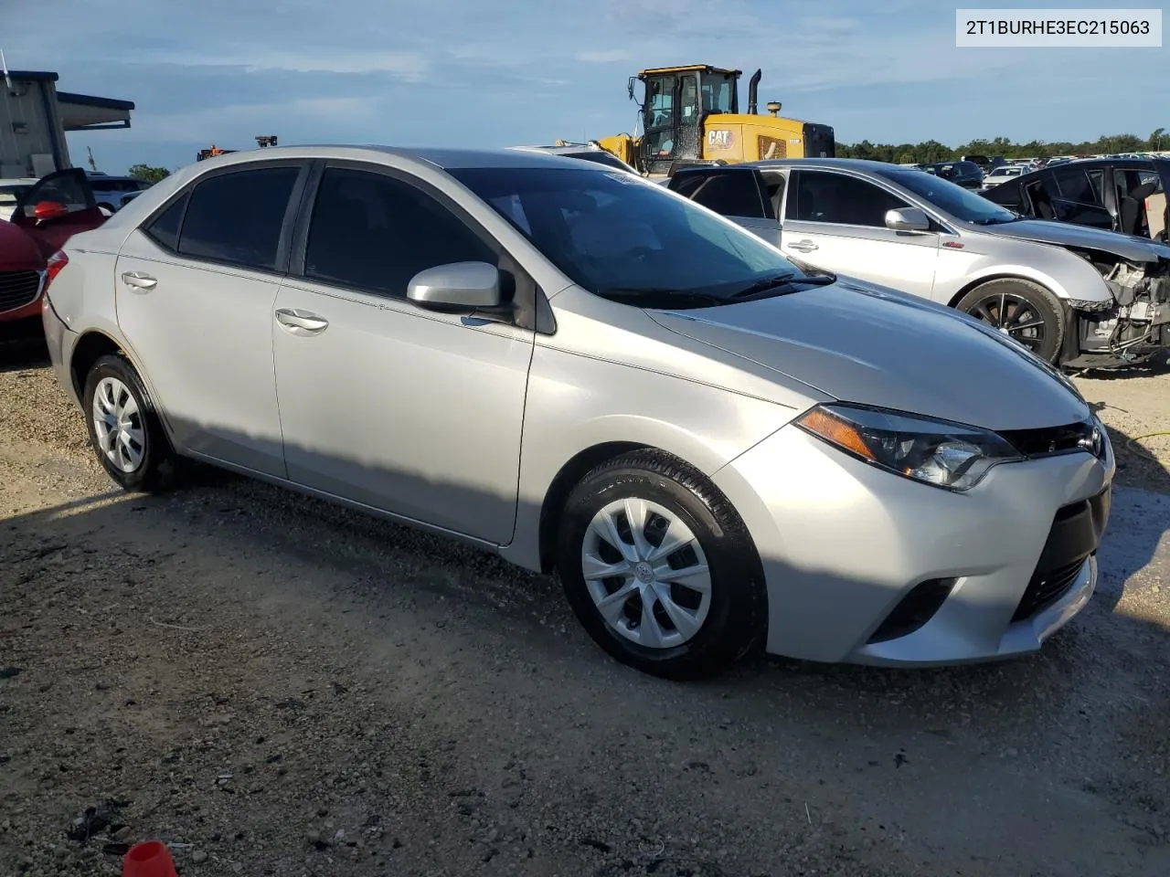 2014 Toyota Corolla L VIN: 2T1BURHE3EC215063 Lot: 69801544