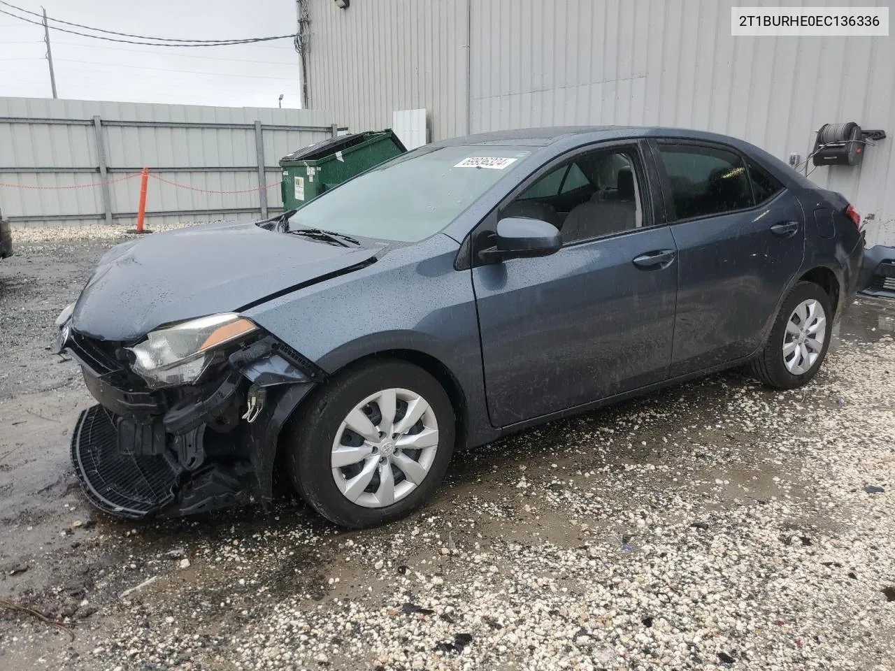 2014 Toyota Corolla L VIN: 2T1BURHE0EC136336 Lot: 69936324