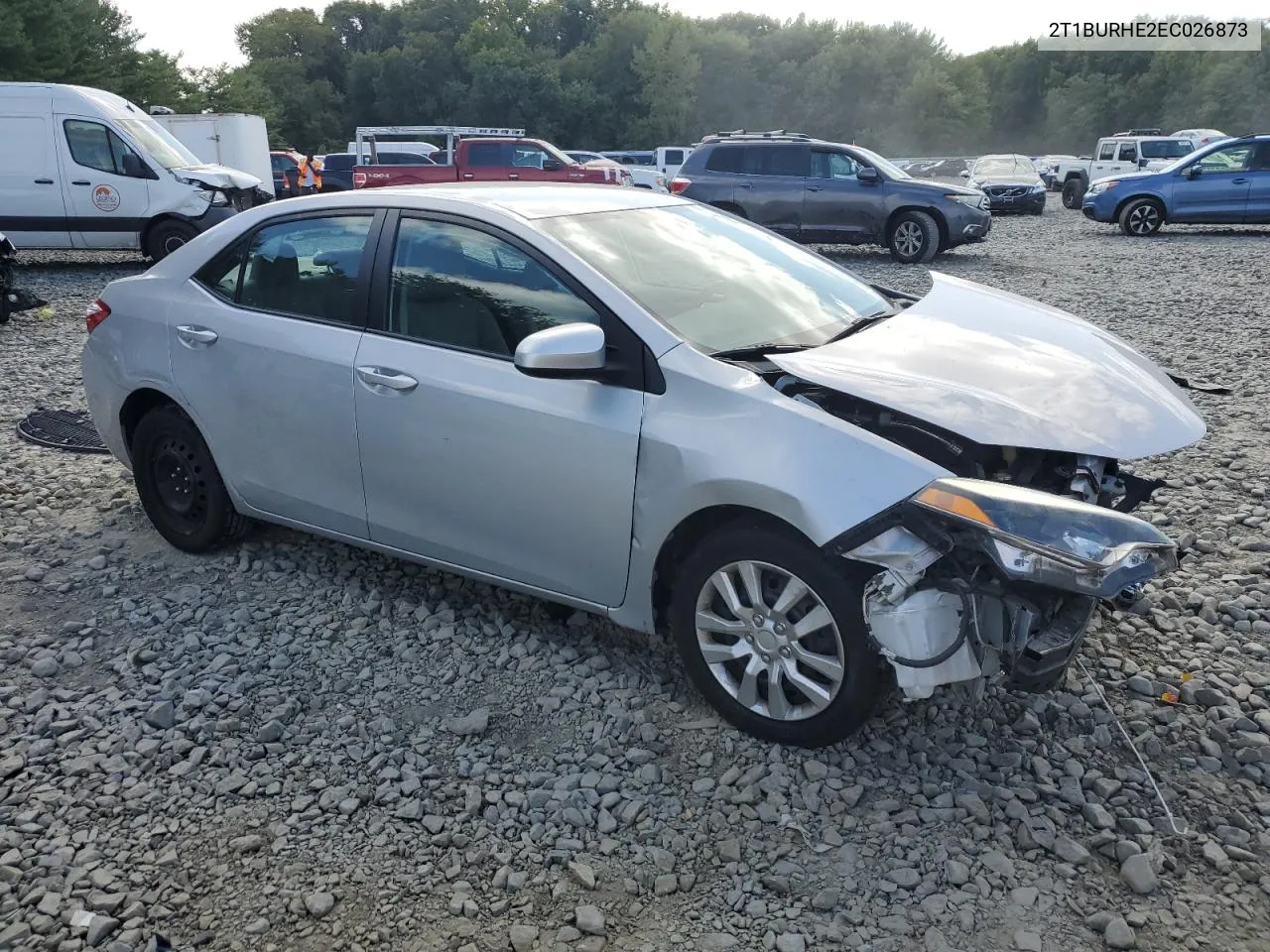 2014 Toyota Corolla L VIN: 2T1BURHE2EC026873 Lot: 70019774