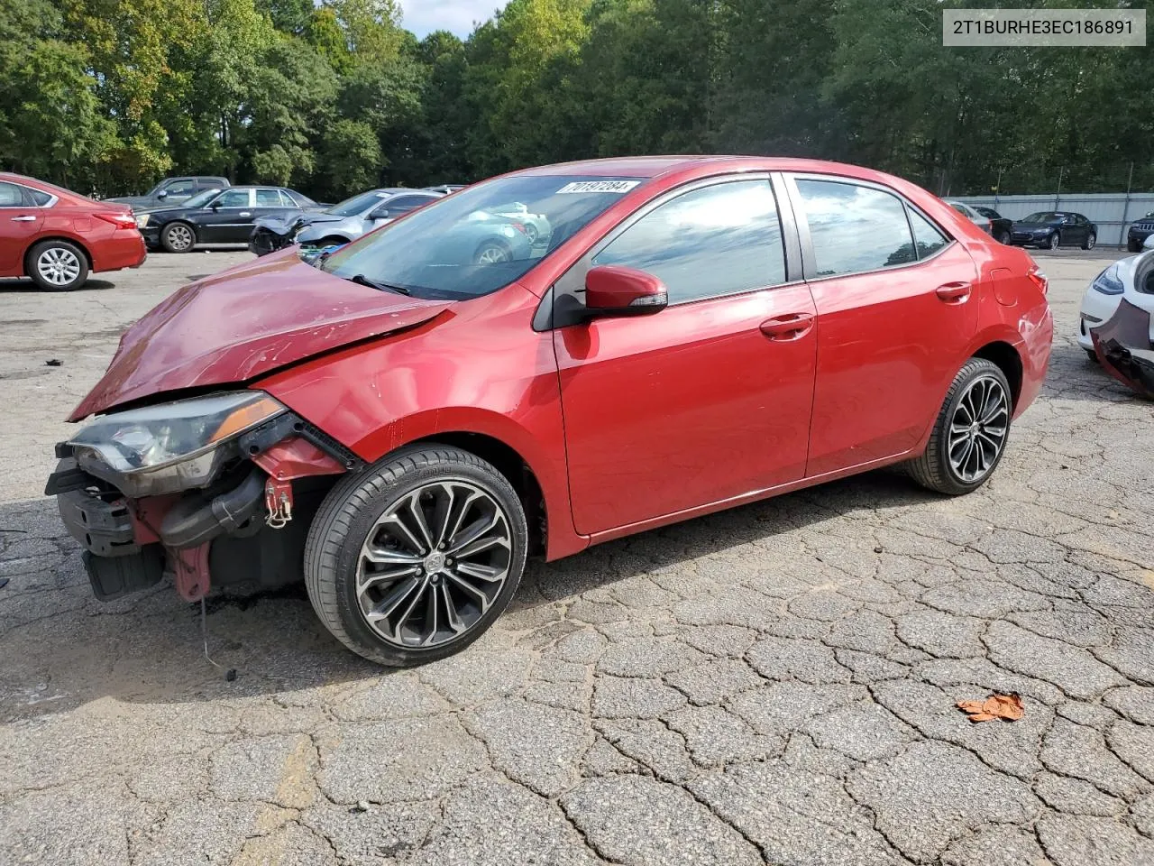 2014 Toyota Corolla L VIN: 2T1BURHE3EC186891 Lot: 70197284