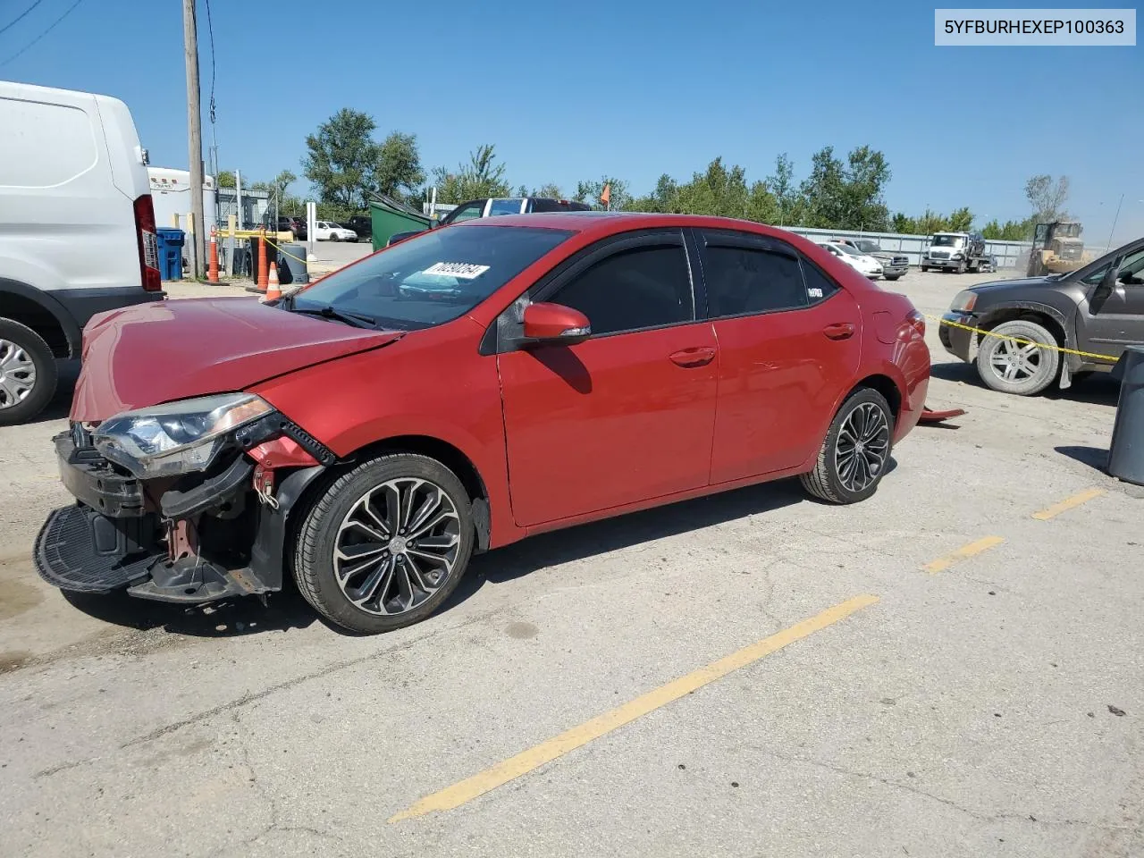 2014 Toyota Corolla L VIN: 5YFBURHEXEP100363 Lot: 70290264