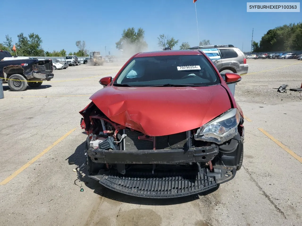 2014 Toyota Corolla L VIN: 5YFBURHEXEP100363 Lot: 70290264