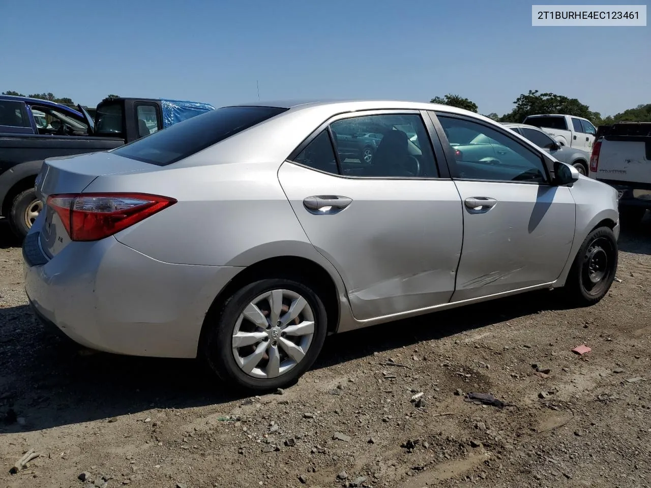 2014 Toyota Corolla L VIN: 2T1BURHE4EC123461 Lot: 70374614