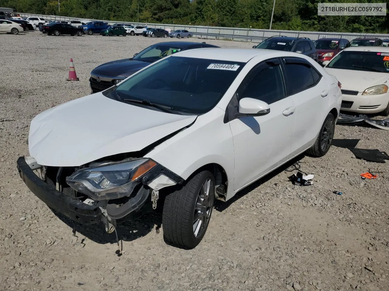 2014 Toyota Corolla L VIN: 2T1BURHE2EC059792 Lot: 70594404