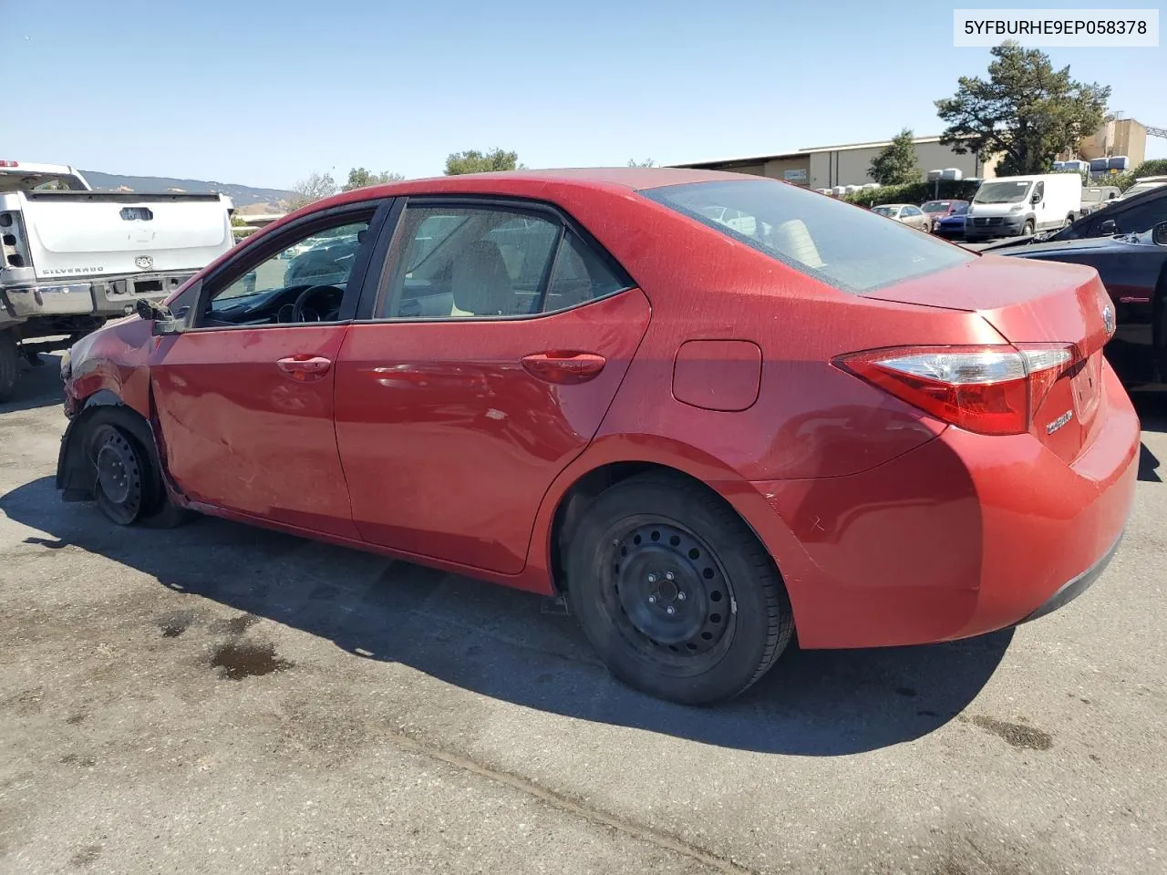 2014 Toyota Corolla L VIN: 5YFBURHE9EP058378 Lot: 70806684